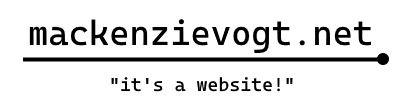 banner logo for mackenzievogt dot net